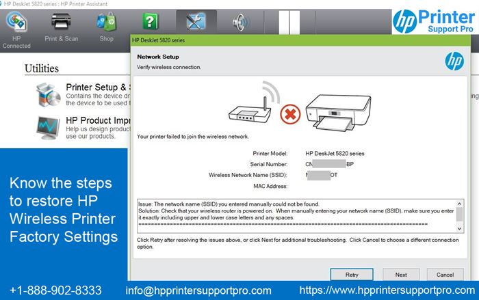 Know The Steps To Restore Hp Wireless Printer Factory Settings